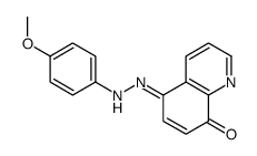 5-[(4-methoxyphenyl)hydrazinylidene]quinolin-8-one结构式