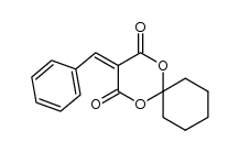 3-benzylidene-1,5-dioxaspiro[5.5]undecane-2,4-dione结构式