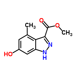 Methyl 6-hydroxy-4-methyl-1H-indazole-3-carboxylate结构式