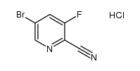 5-bromo-3-fluoropicolinonitrile hydrochloride Structure