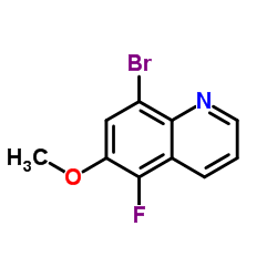 8-Bromo-5-fluoro-6-methoxyquinoline structure