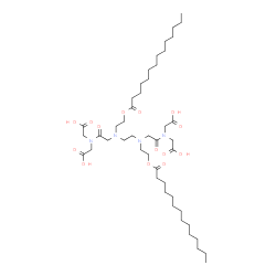N(3),N(6)-bis(2'-myristoyloxyethyl)-1,8-dioxotriethylenetetramine-N,N,N',N'-tetraacetic acid Structure