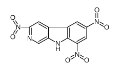 3,6,8-trinitro-9H-pyrido[3,4-b]indole结构式