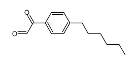 (4-n-hexylphenyl)(oxo)acetaldehyde Structure