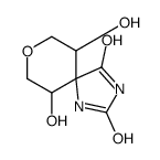 6,10-dihydroxy-8-oxa-1,3-diazaspiro[4.5]decane-2,4-dione Structure