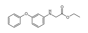 (3-Phenoxy-phenylamino)-acetic acid ethyl ester结构式