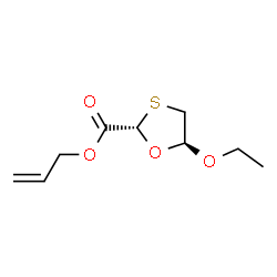 1,3-Oxathiolane-2-carboxylicacid,5-ethoxy-,2-propenylester,trans-(9CI) Structure