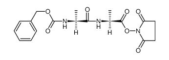 Cbz-L-Ala-L-Ala-OSu结构式