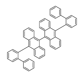 9-(2-phenylphenyl)-10-[10-(2-phenylphenyl)anthracen-9-yl]anthracene Structure