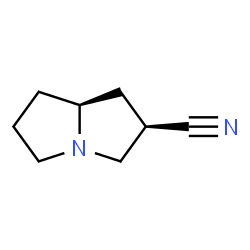 1H-Pyrrolizine-2-carbonitrile,hexahydro-,(2R-trans)-(9CI) structure