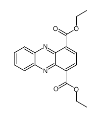 1,4-Phenazinedicarboxylic acid diethyl ester结构式