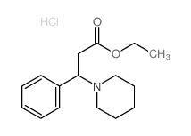 ethyl 3-phenyl-3-(1-piperidyl)propanoate结构式