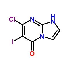 7-氯-6-碘咪唑并[1,2-a]嘧啶-5(1H)-酮结构式