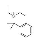 diethyl(2-phenylpropan-2-yl)silane Structure