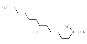 1-Dodecanamine,N,N-dimethyl-, hydrochloride (1:1) Structure