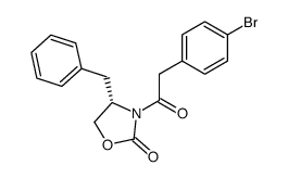 (4S)-4-benzyl‐3-(2‐(4‐bromophenyl)acetyl)oxazolidin‐2‐one Structure