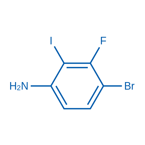 4-Bromo-3-fluoro-2-iodoaniline Structure