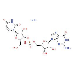 Guanosine, uridylyl-(3'.5')-, ammonium salt Structure