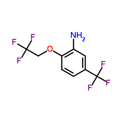 2-(2,2,2-Trifluoroethoxy)-5-(trifluoromethyl)aniline structure