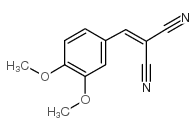 ((3,4-二甲氧基苯基)亚甲基)甲烷-1,1-二甲腈结构式