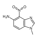 Benzimidazole, 5-amino-1-methyl-4-nitro- (8CI) Structure