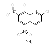 8-Quinolinol,2-chloro-5,7-dinitro-, ammonium salt (1:1)结构式