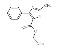 2-甲基-4-苯基-1,3-噻唑-5-羧酸乙酯结构式