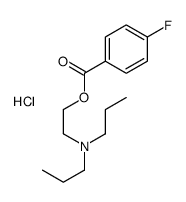 2-(dipropylamino)ethyl 4-fluorobenzoate,hydrochloride Structure