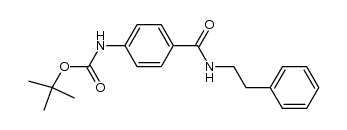 4-[(tert-butoxycarbonyl)amino]-N-(β-phenethyl)benzamide Structure