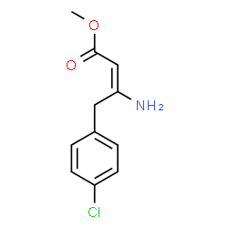 3-AMINO-4-(4-CHLORO-PHENYL)-BUT-2-ENOIC ACID METHYL ESTER structure