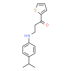 3-(4-isopropylanilino)-1-(2-thienyl)-1-propanone结构式