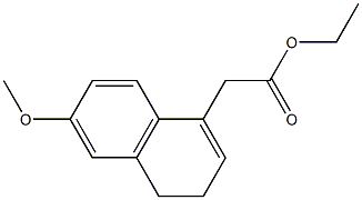 ethyl 2-(6-methoxy-3,4-dihydronaphthalen-1-yl)acetate Structure