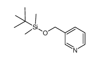 3-(((tert-butyldimethylsilyl)oxy)methyl)pyridine结构式