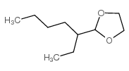 2-(1-乙基戊基)-1,3-二氧杂环戊烷结构式