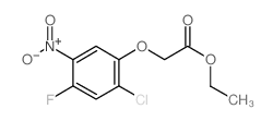 ETHYL2-(2-CHLORO-4-FLUORO-5-NITROPHENOXY)ACETATE structure