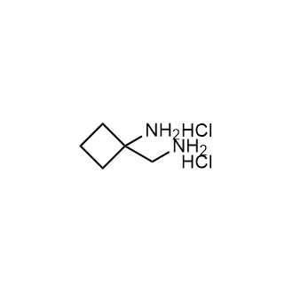 1-(Aminomethyl)cyclobutan-1-amine dihydrochloride structure