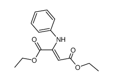 diethyl 2-(phenylamino)but-2-enedioate Structure