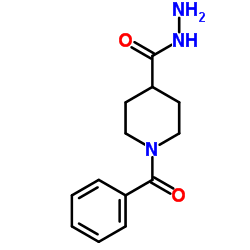 1-Benzoyl-4-piperidinecarbohydrazide structure