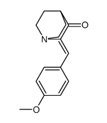 2-[(4-methoxyphenyl)methylidene]-1-azabicyclo[2.2.2]octan-3-one结构式