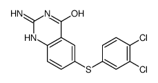 2-amino-6-(3,4-dichlorophenyl)sulfanyl-1H-quinazolin-4-one Structure