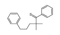 2,2-dimethyl-1,5-diphenylpentane-1-thione Structure