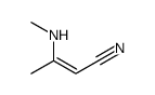 3-(methylamino)but-2-enenitrile Structure