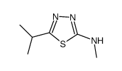 5-异丙基-N-甲基-1,3,4-噻二唑-2-胺结构式