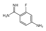 4-氨基-2-氟苯甲脒结构式