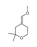 (Z)-4-(MethoxyMethylene)-2,2-dimethyltetrahydro-2H-pyran Structure