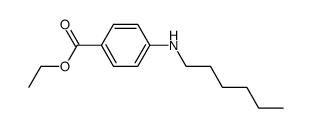 4-hexylamino-benzoic acid ethyl ester Structure