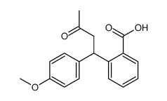 2-[1-(4-methoxyphenyl)-3-oxobutyl]benzoic acid Structure