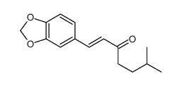 6-Methyl-1-(3,4-methylenedioxyphenyl)-1-hepten-3-one Structure