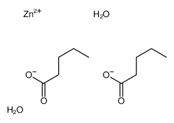 zinc,pentanoate,dihydrate Structure