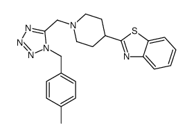 Benzothiazole, 2-[1-[[1-[(4-methylphenyl)methyl]-1H-tetrazol-5-yl]methyl]-4-piperidinyl]- (9CI) Structure